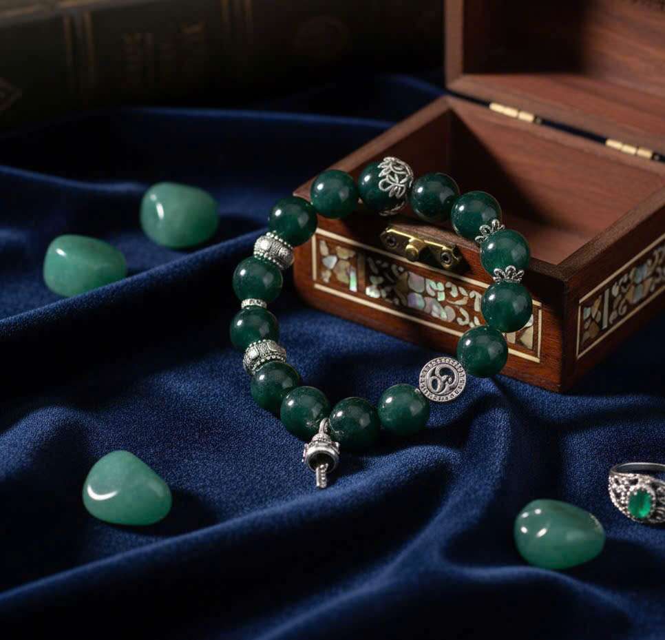 VÒNG TAY ĐÁ XANH PHONG THỦY